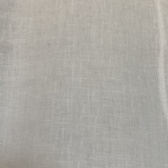 LUNGO L’ARNO 100% white linen top - Picture 5 of 11